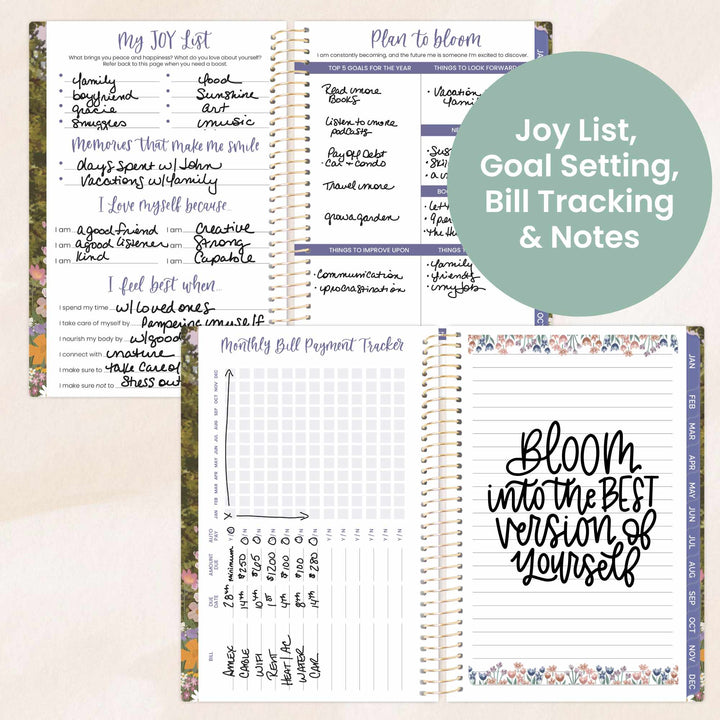 2026 Soft Cover Planner, 4" x 6", Wildflower Mountainside