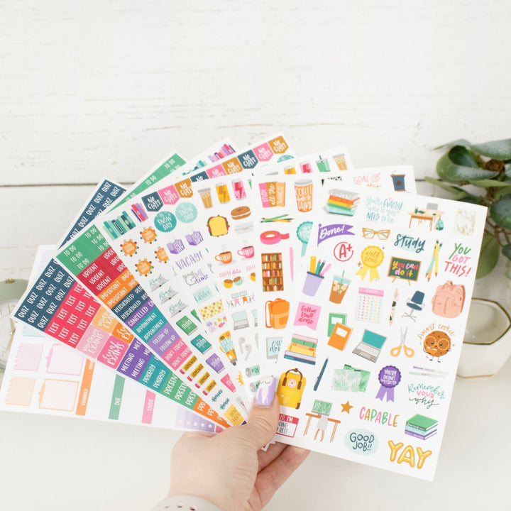 Planner Stickers, Student Pack