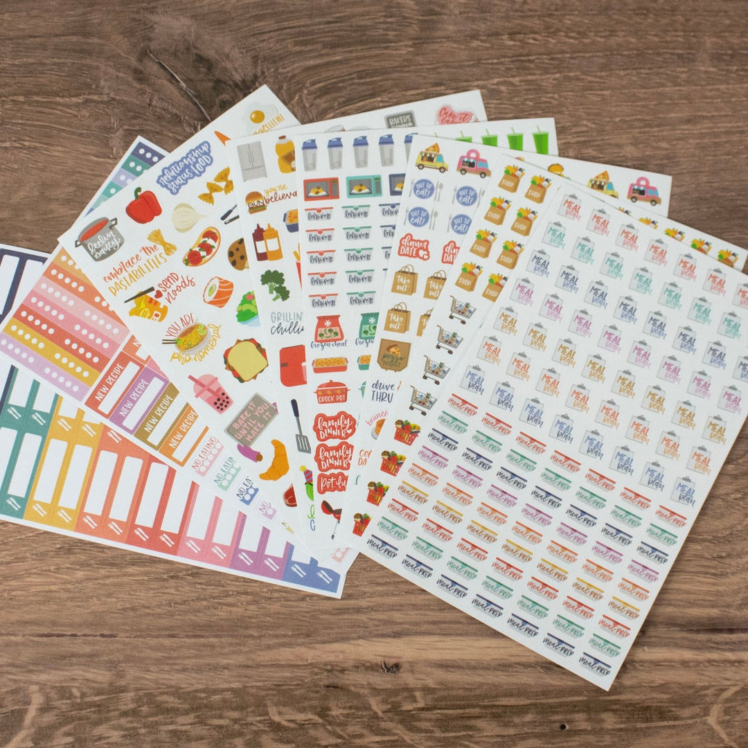 Planner Sticker Pack, Meal Planning