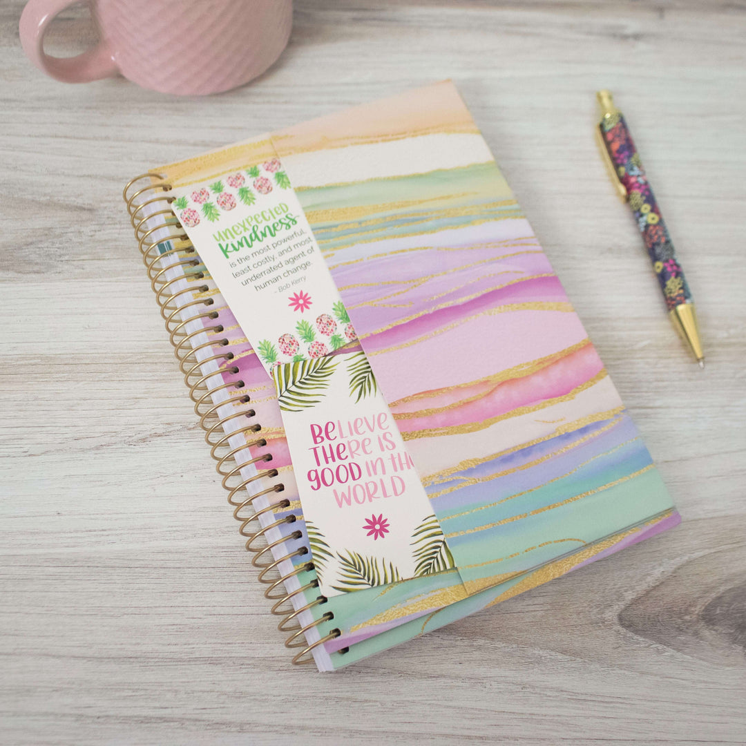 2025 Soft Cover Planner, 5.5" x 8.25", Watercolor Waves