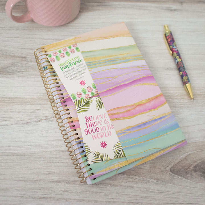2025 Soft Cover Planner, 5.5" x 8.25", Watercolor Waves
