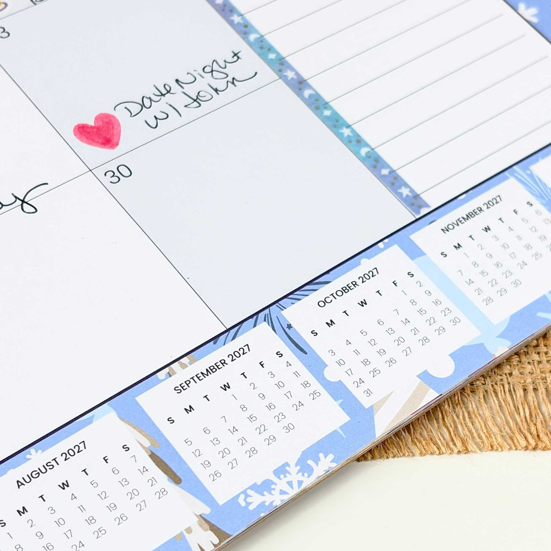 2027 Desk & Wall Calendar, 16" x 21" | Holiday Icons - bloom daily planners