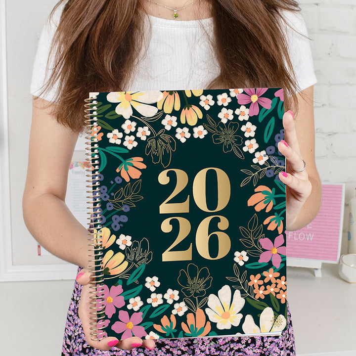 2026 Soft Cover Planner, 8.5" x 11", Blooming Wildly