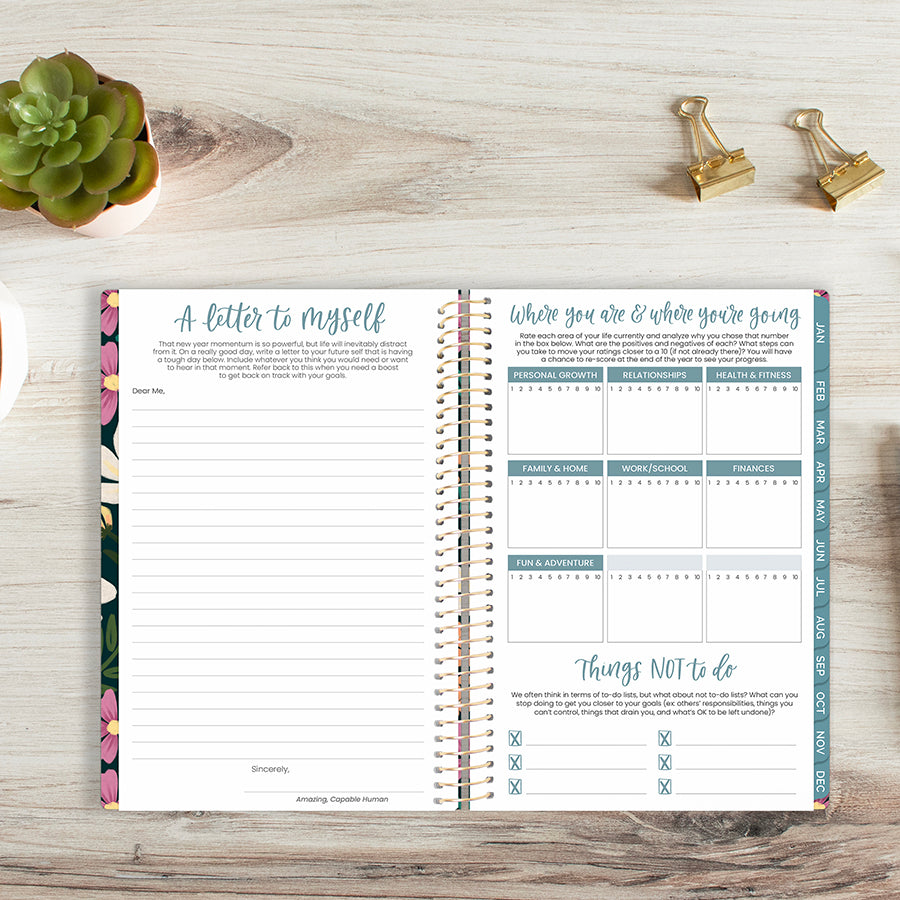 2026 Soft Cover Planner, 5.5" x 8.25", Blooming Wildly