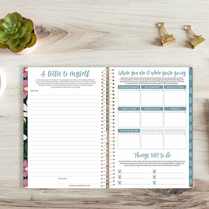 2026 Soft Cover Planner, 5.5" x 8.25", Blooming Wildly