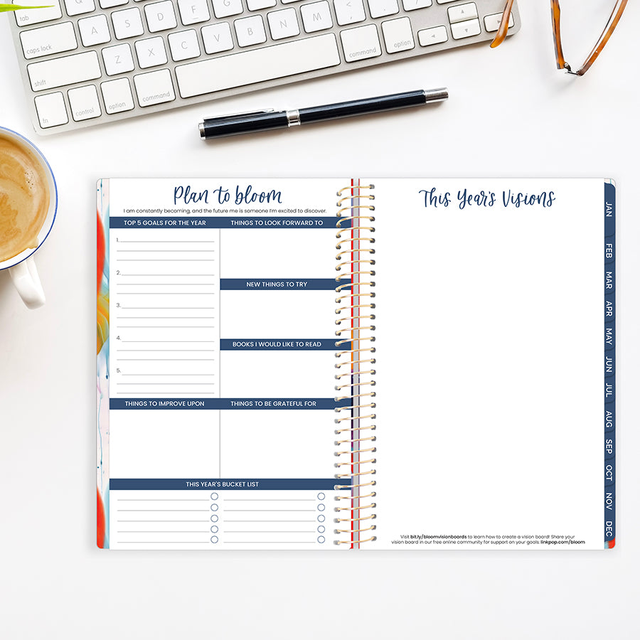 2026 Soft Cover Planner, 5.5" x 8.25", Brilliant Brushstrokes
