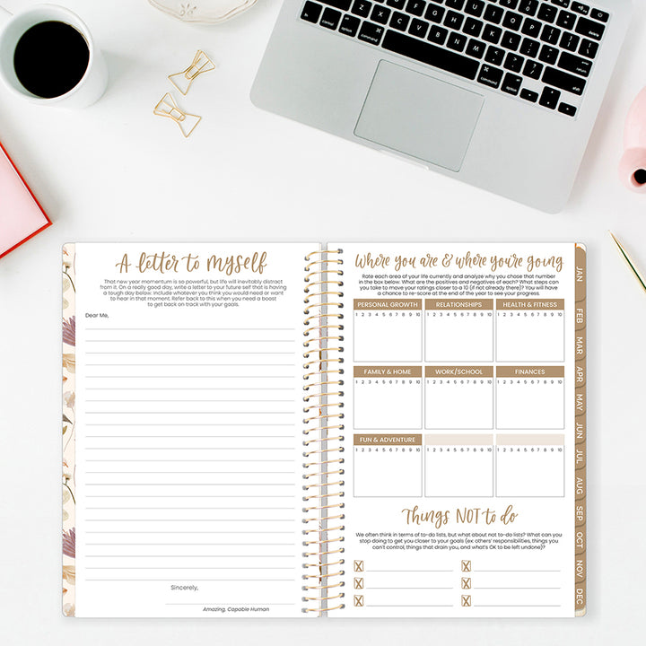 2026 Soft Cover Planner, 5.5" x 8.25", Butterfly Garden