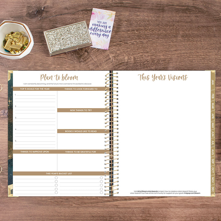 2026 Hard Cover Planner, 8.5" x 11", Celestial Skies