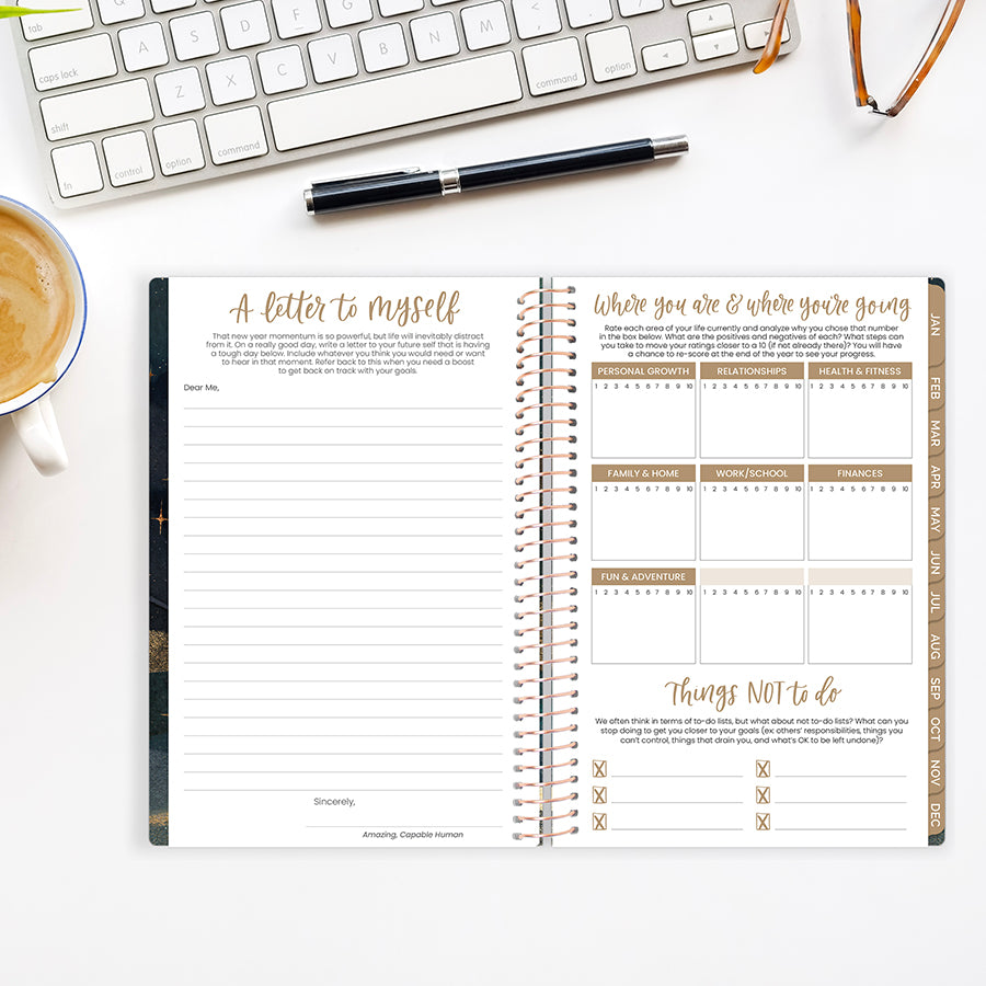 2026 Soft Cover Planner, 5.5" x 8.25", Celestial Skies