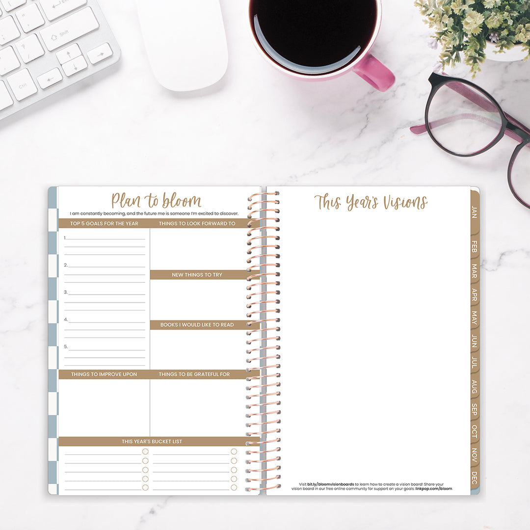 2026 Soft Cover Planner, 5.5" x 8.25", Checkered
