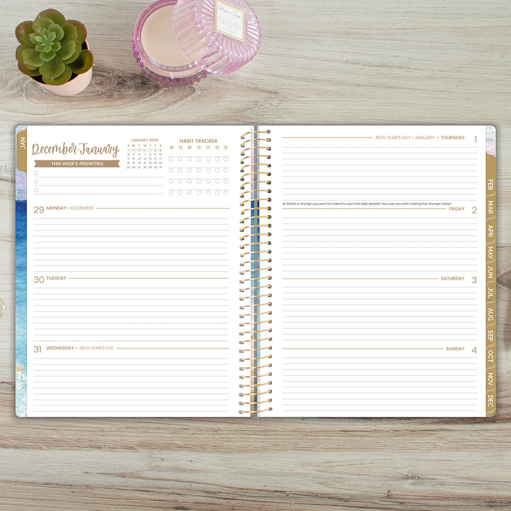 2026 Soft Cover Planner, 8.5" x 11", Coastal Calm