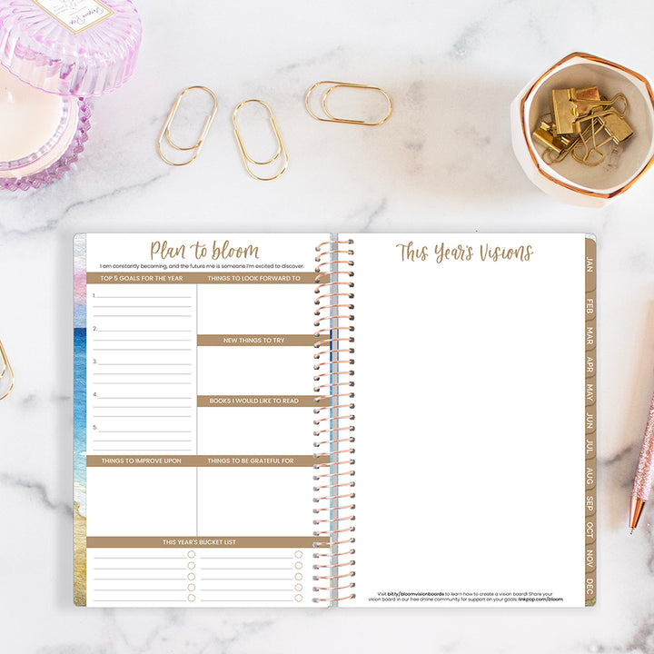 2026 Soft Cover Planner, 5.5" x 8.25", Coastal Calm