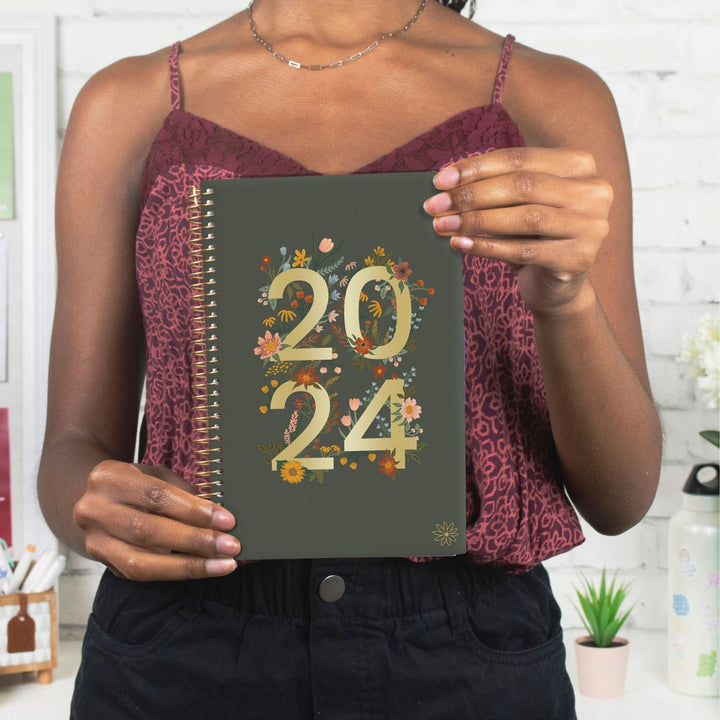 2024 Soft Cover Planner, 5.5" x 8.25", Dreams in Bloom