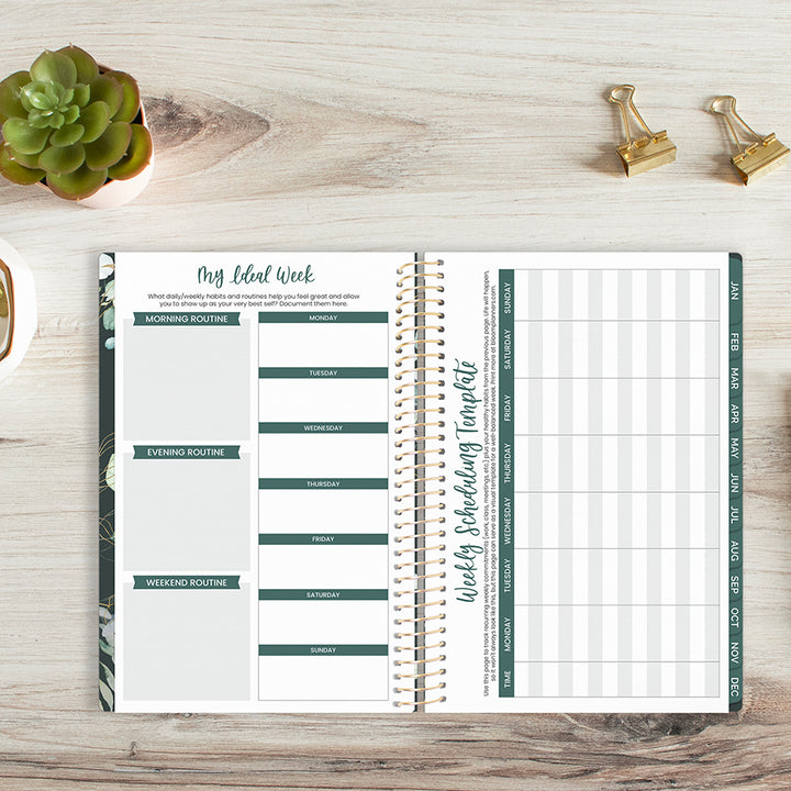 2026 Soft Cover Planner, 5.5" x 8.25", Eucalyptus, Green