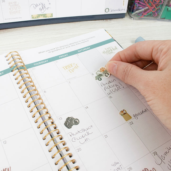 Planner Sticker Value Pack, Monthly Celebrations, Cool Tones