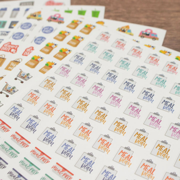 Planner Stickers, Meal Planning Pack