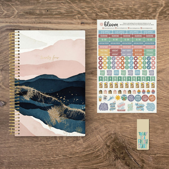 2024 Soft Cover Planner, 5.5" x 8.25", Golden Hour