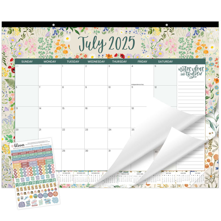 2025-26 Desk & Wall Calendar, 16" x 21", Seasonal