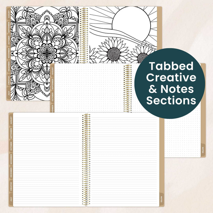 Undated Ultimate Planner & Calendar, Interchangeable Cover - bloom daily planners