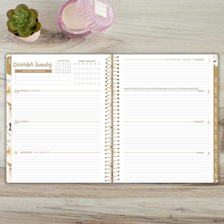 2026 Soft Cover Planner, 8.5" x 11", Butterfly Garden