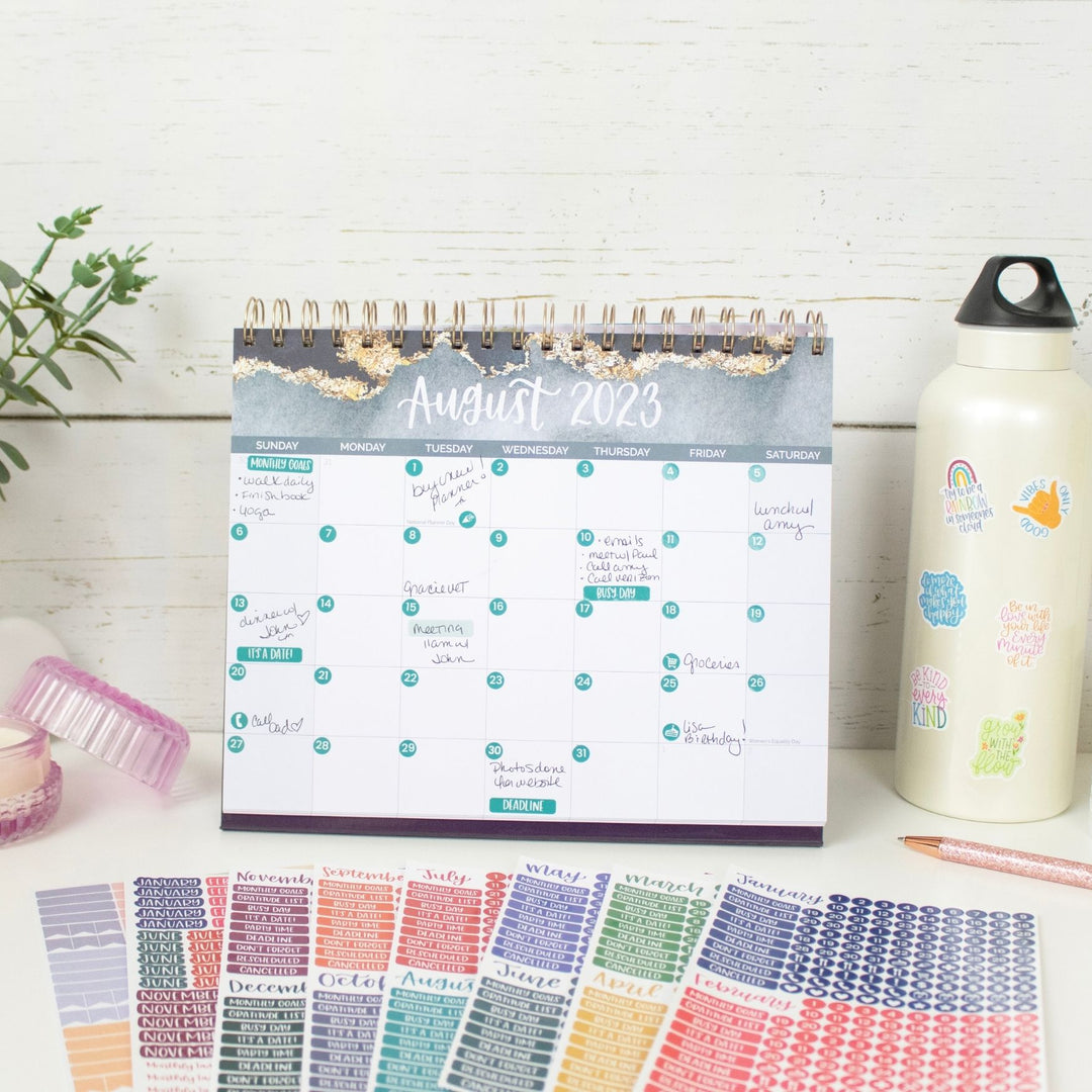 Planner Stickers, Calendar Essentials Pack, Happy Seasons