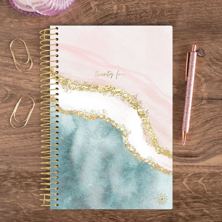 2024 Soft Cover Planner, 5.5" x 8.25", Daydream Believer, Pink & Blue
