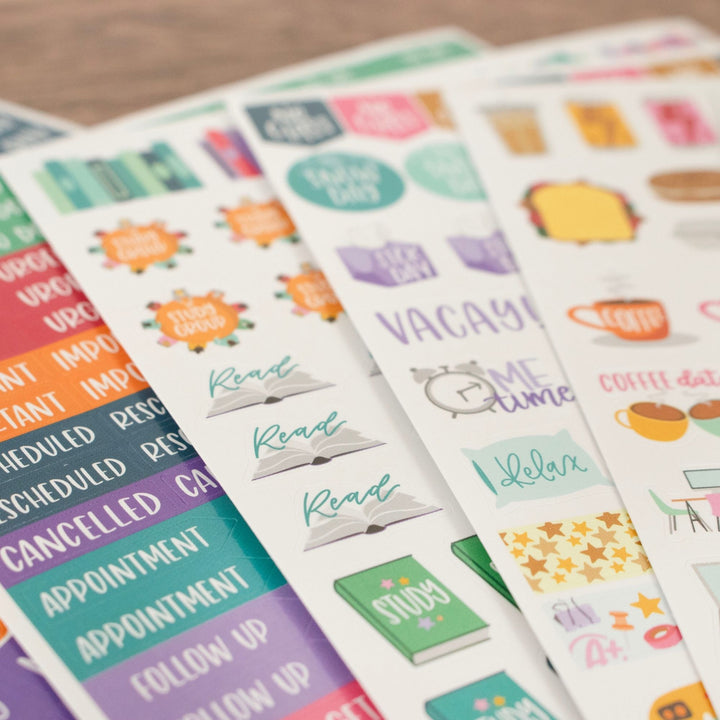 Planner Stickers, Student Pack