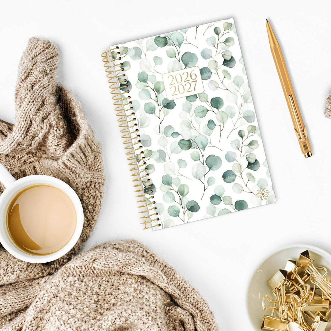 2026-27 Soft Cover Planner, 5.5" x 8.25" | Boho Greenery - bloom daily planners