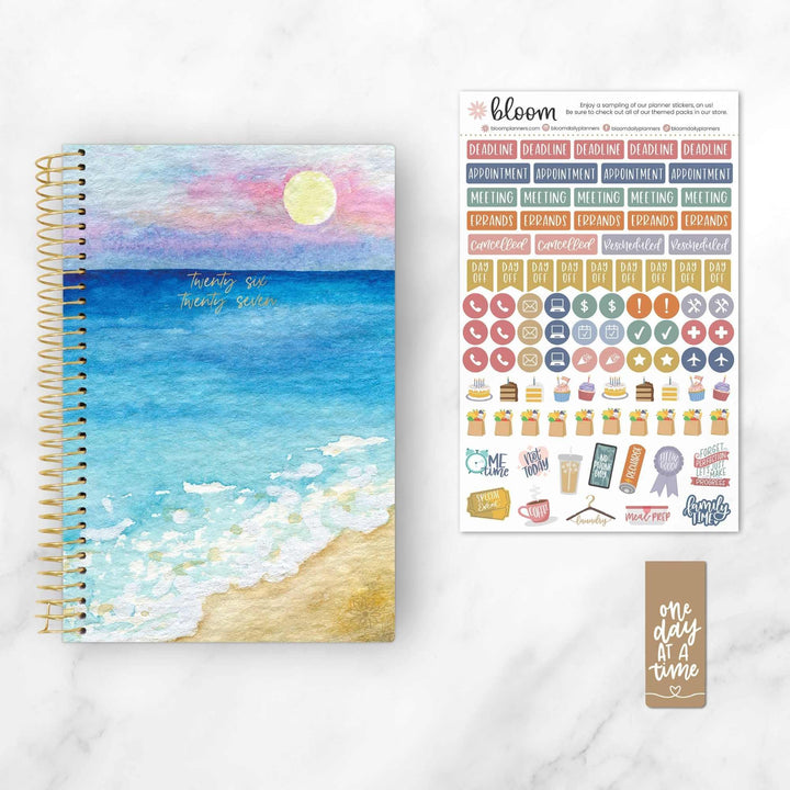 2026–27 Soft Cover Planner, 5.5" x 8.25" | Coastal Calm - bloom daily planners