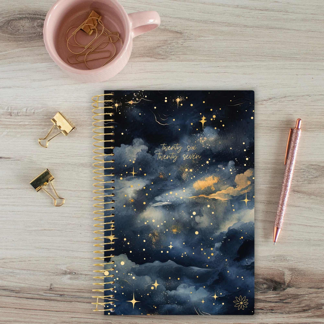 2026–27 Soft Cover Planner, 5.5" x 8.25" | Midnight Sky - bloom daily planners
