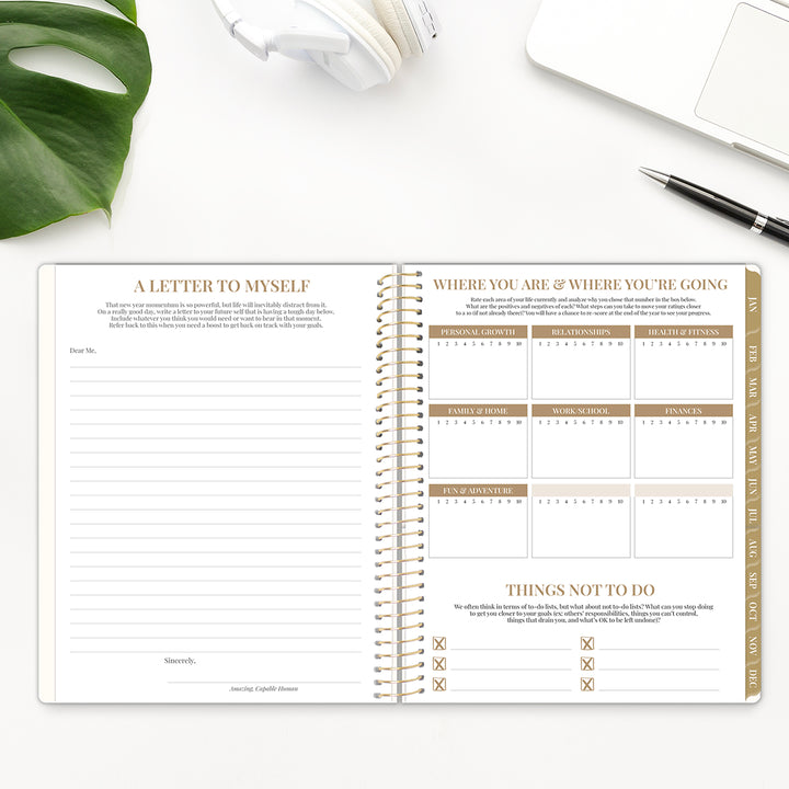 2026 Timed Vertical Weekly Planner, 8.5" x 11", Interchangeable Cover
