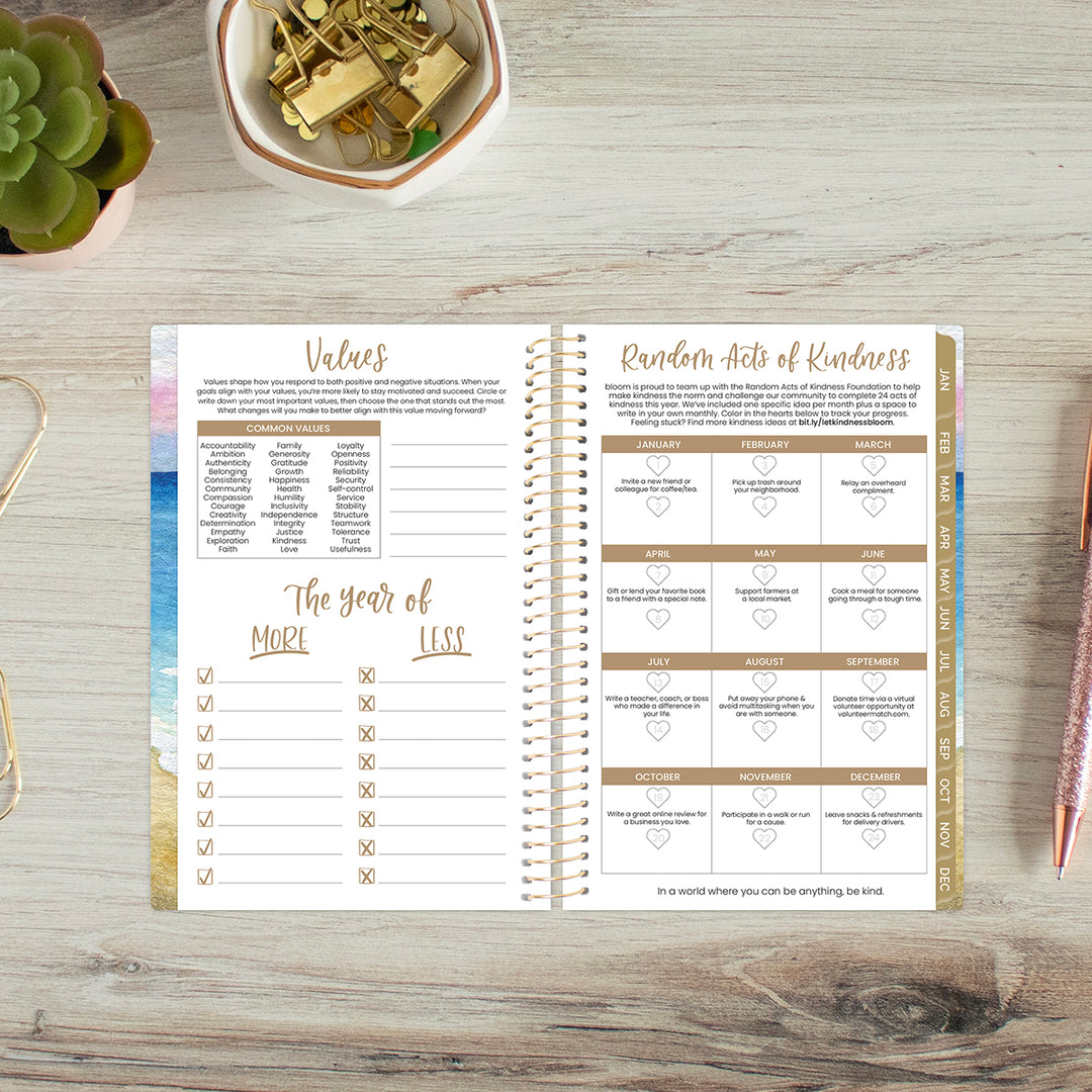 2026 Soft Cover Planner, 4" x 6", Coastal Calm