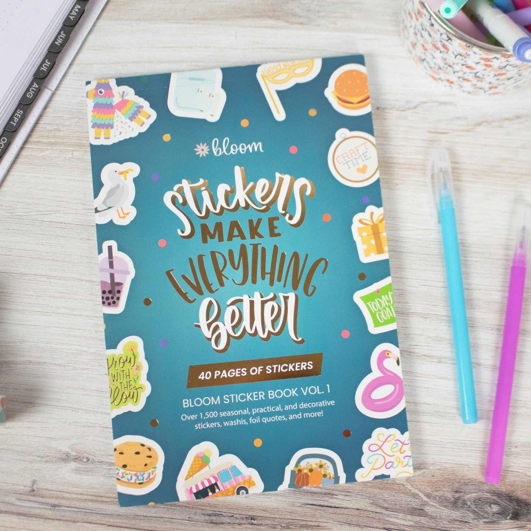 bloom daily planners 40 Page Sticker Book - Stickers Make Everything Better
