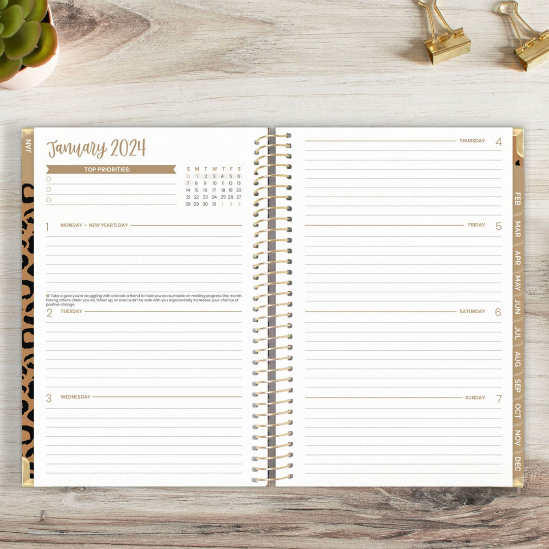 bloom daily planners 2024 Calendar Year Day Planner (January 2024 -  December 2024) - 5.5” x 8.25” - Weekly/Monthly Agenda Organizer Book with  Stickers