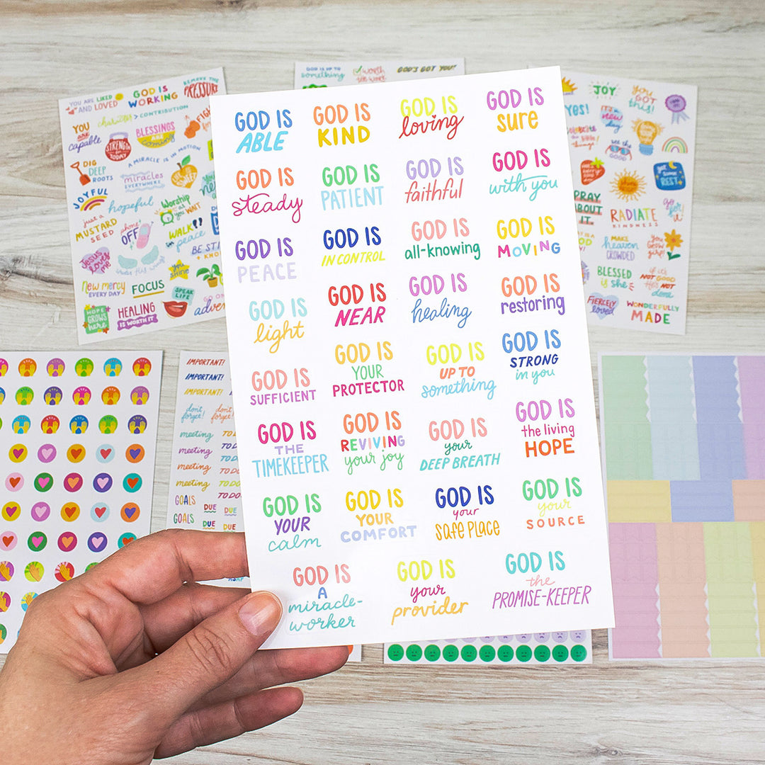 Planner Stickers, Cleerely Stated x bloom, Rooted in Faith Pack