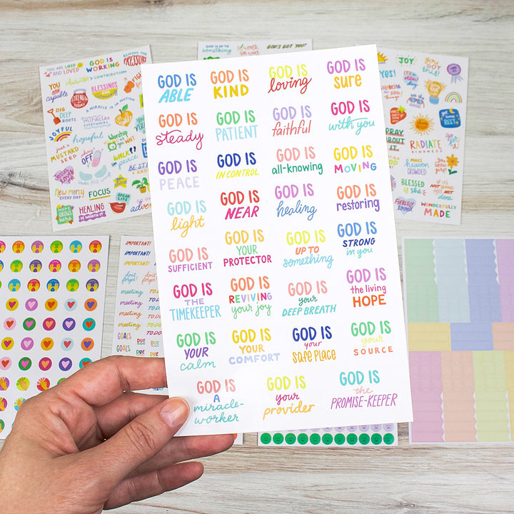 Planner Stickers, Cleerely Stated x bloom, Rooted in Faith Pack