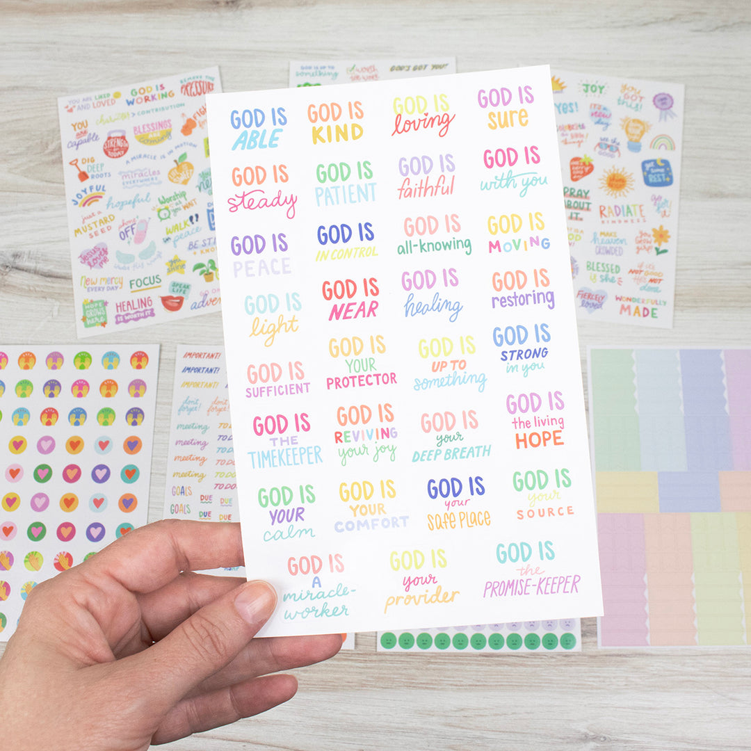 Planner Stickers, Cleerely Stated x bloom, Rooted in Faith Pack