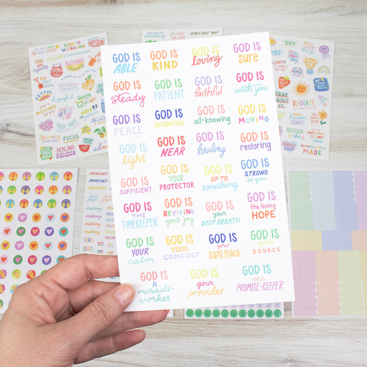 Planner Stickers, Cleerely Stated x bloom, Rooted in Faith Pack