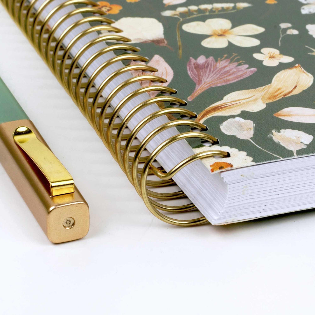 2026-27 Soft Cover Planner, 5.5" x 8.25" | Butterfly Garden - bloom daily planners