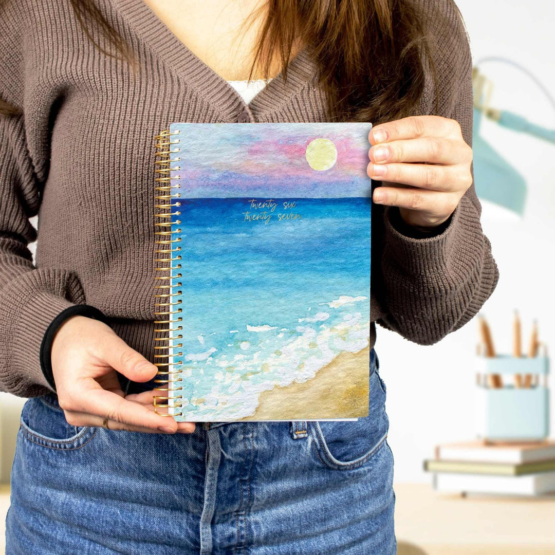 2026–27 Soft Cover Planner, 5.5" x 8.25" | Coastal Calm - bloom daily planners