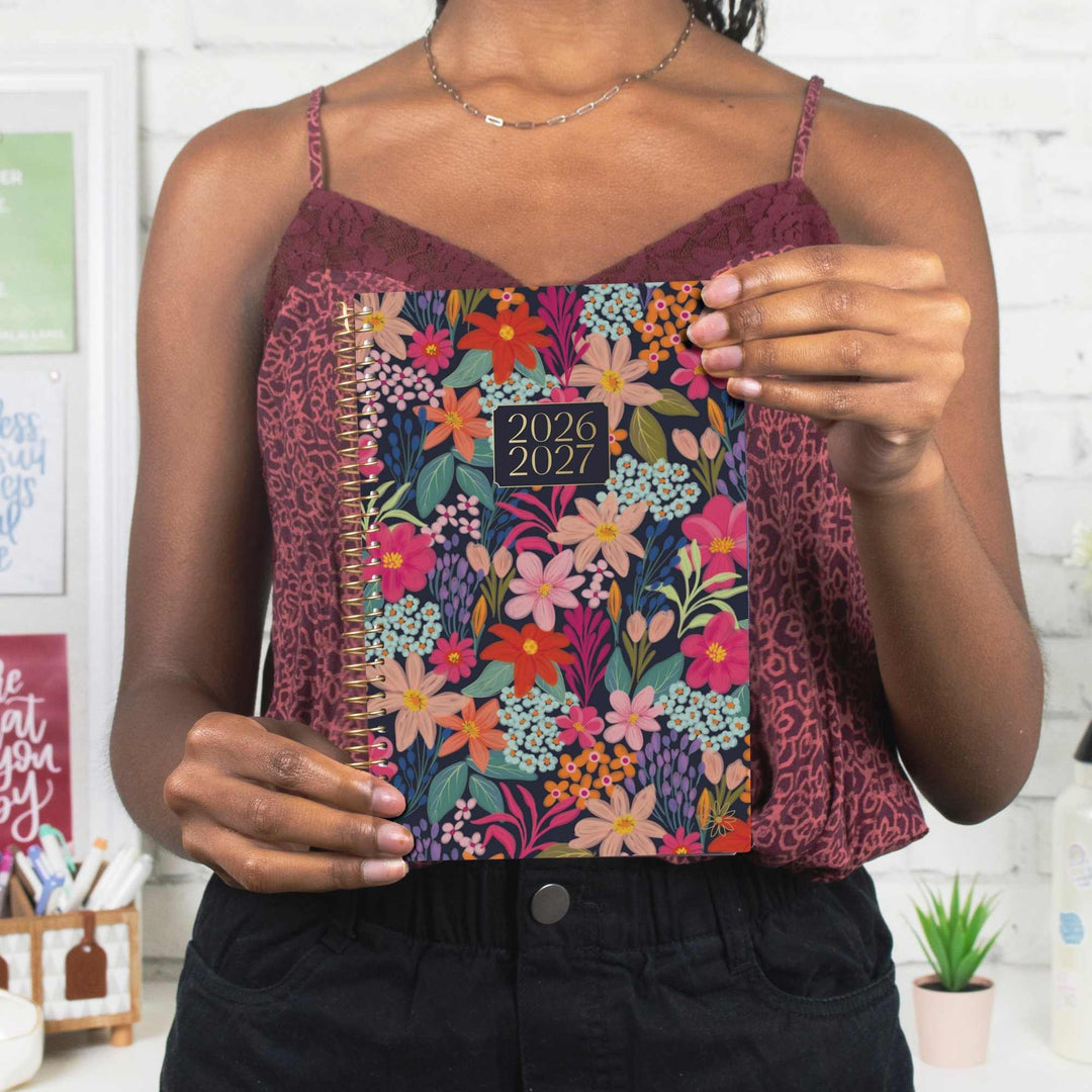 2026–27 Soft Cover Planner, 5.5" x 8.25" | Floral Fiesta - bloom daily planners