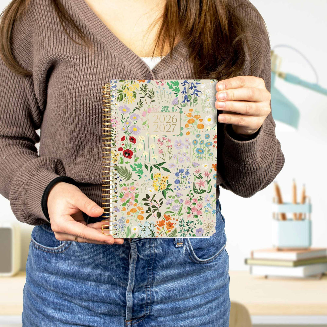 2026–27 Soft Cover Planner, 5.5" x 8.25" | Garden Party - bloom daily planners