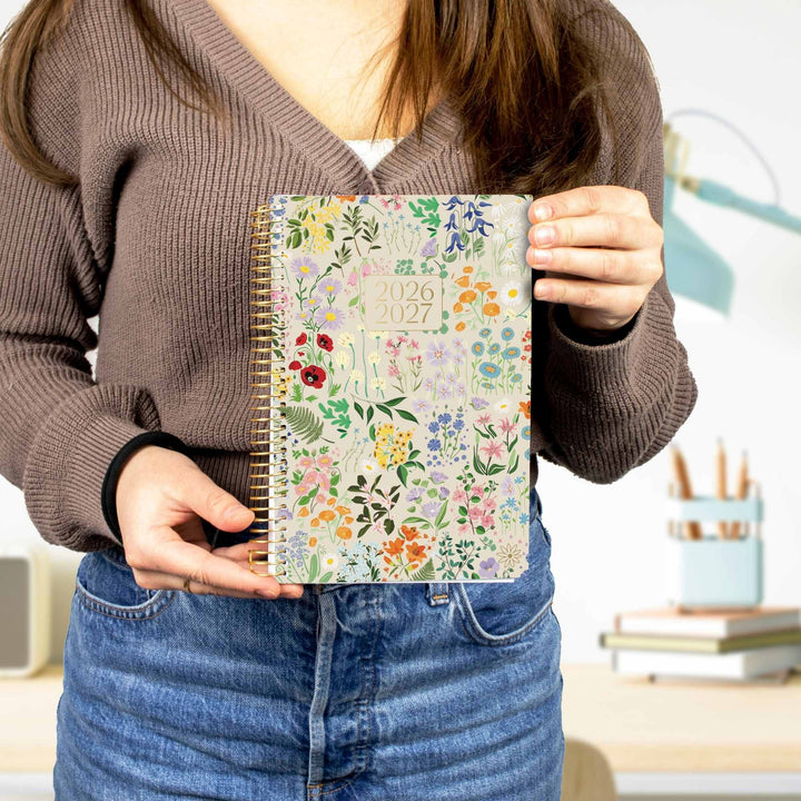 2026–27 Soft Cover Planner, 5.5" x 8.25" | Garden Party - bloom daily planners