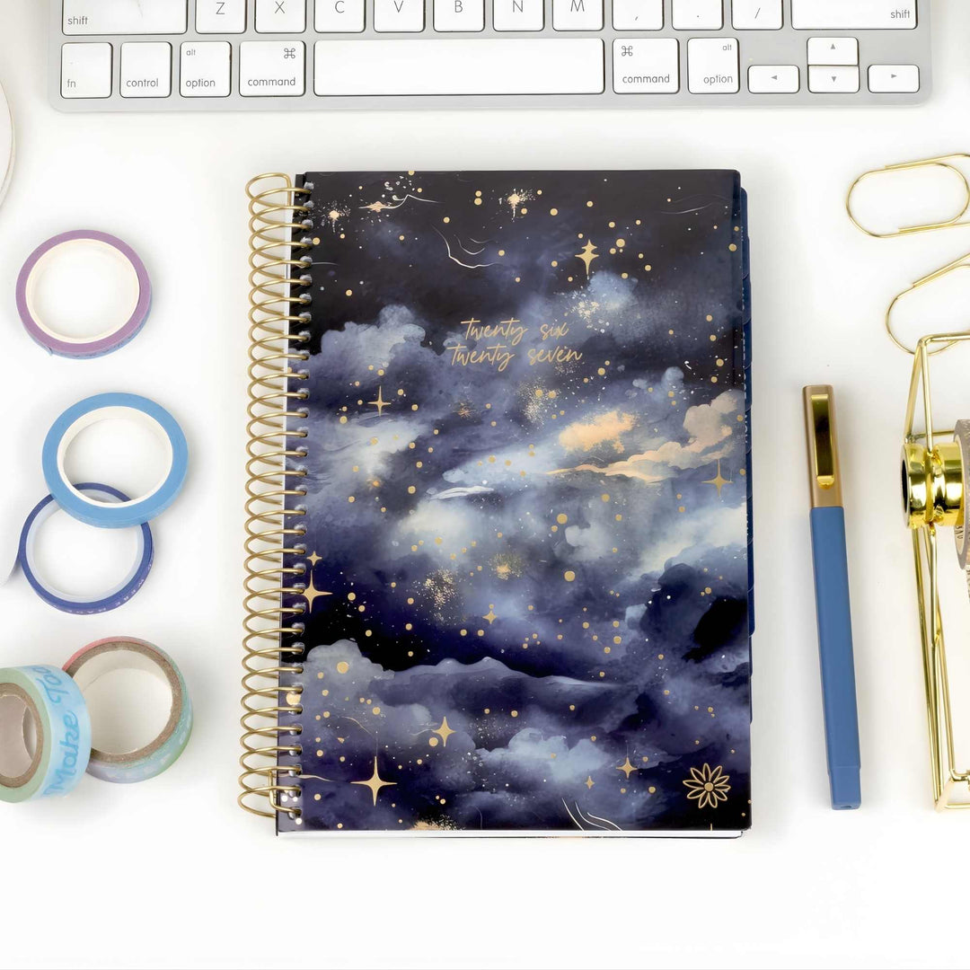 2026–27 Soft Cover Planner, 5.5" x 8.25" | Midnight Sky - bloom daily planners
