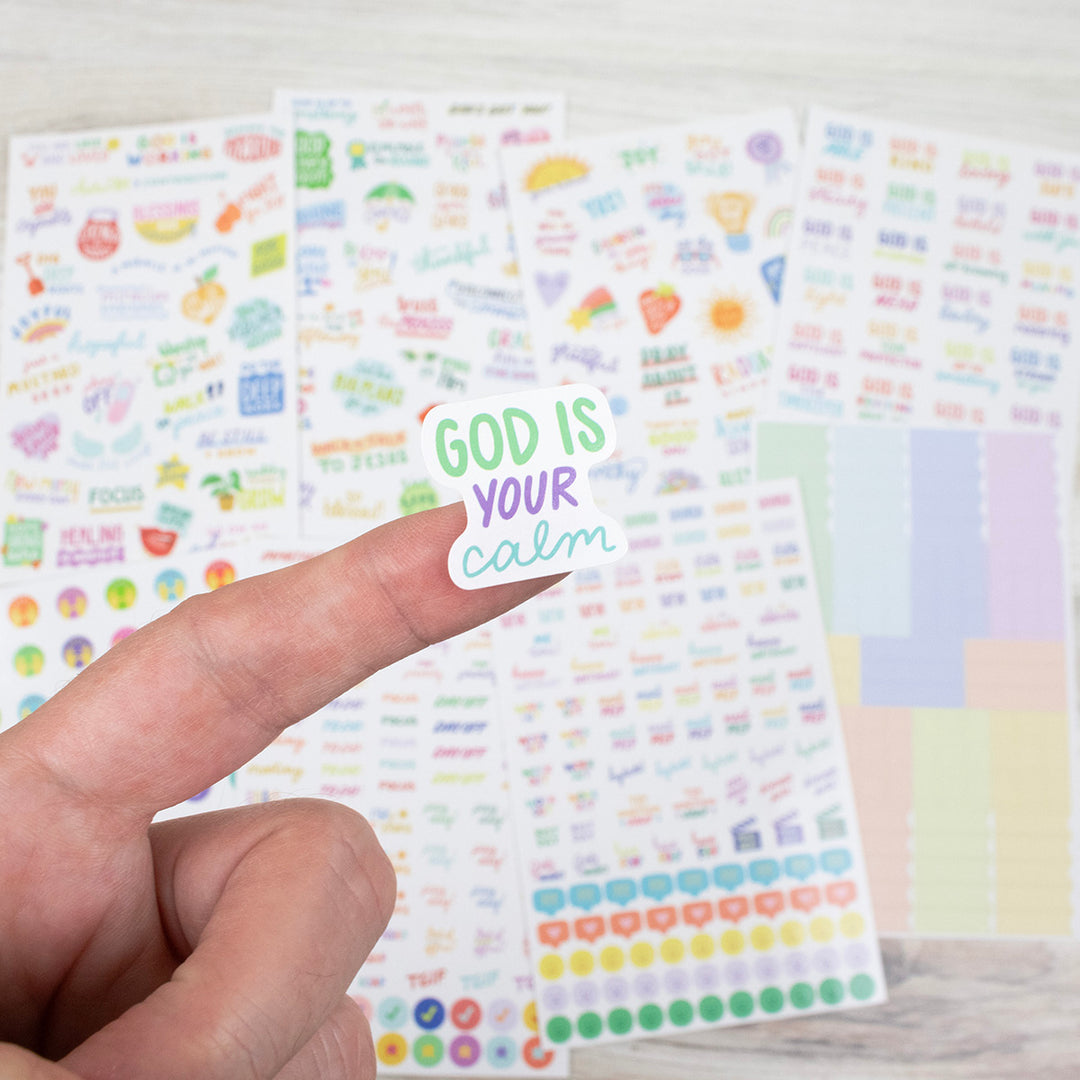 Planner Stickers, Cleerely Stated x bloom, Rooted in Faith Pack