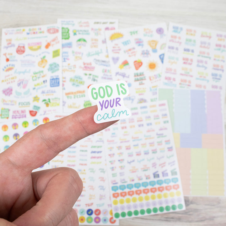 Planner Stickers, Cleerely Stated x bloom, Rooted in Faith Pack