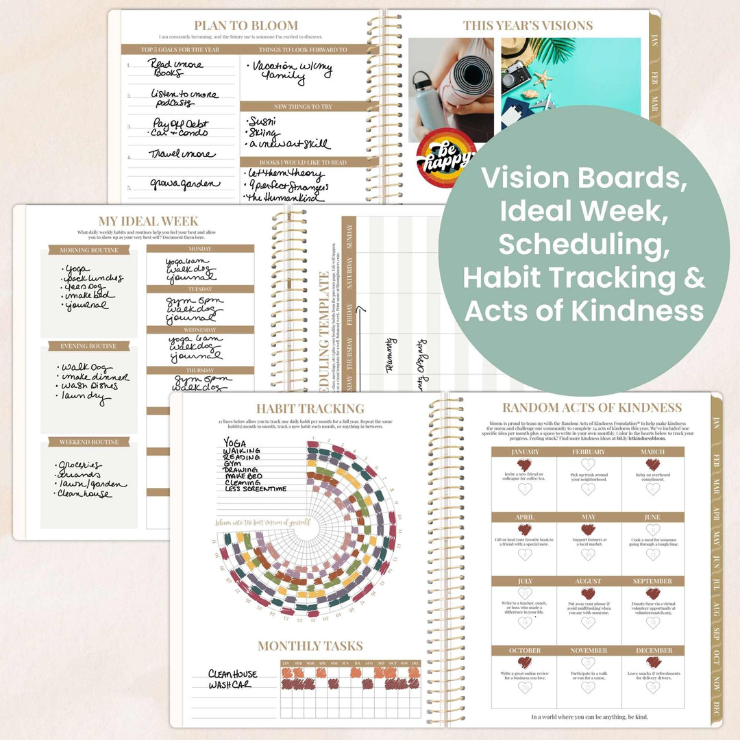 2026 Timed Vertical Weekly Planner, 8.5" x 11", Interchangeable Cover