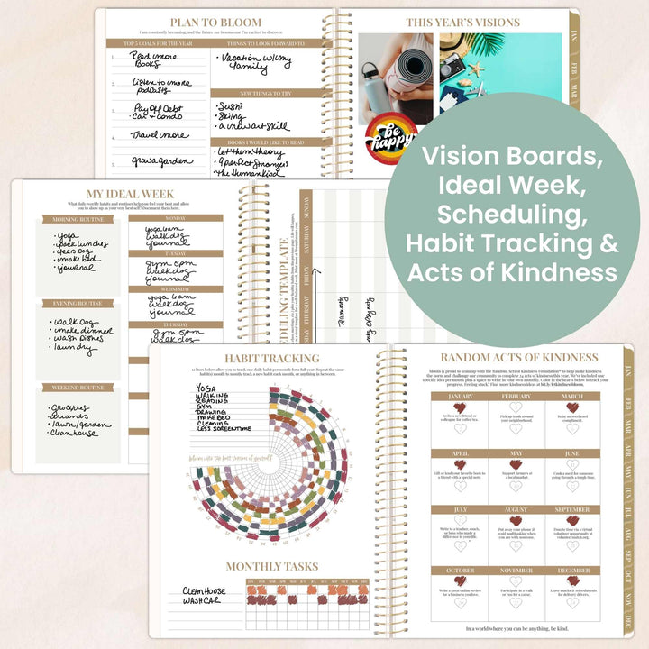 2026 Timed Vertical Weekly Planner, 8.5" x 11", Interchangeable Cover