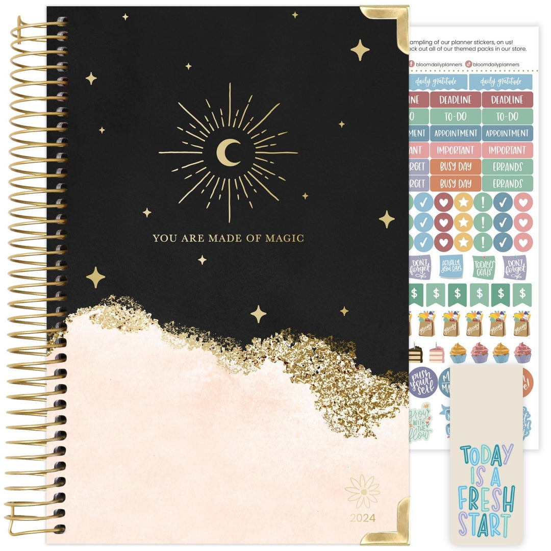 Bloom Daily Planners Planner Bands, Set of 3, Gold