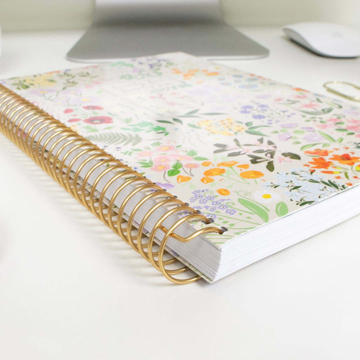 2025-26 Soft Cover Planner, 5.5" x 8.25", Garden Party, Beige